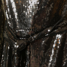 Load image into Gallery viewer, A ONE ARMED BLACK SEQUINNED JUMPSUIT
