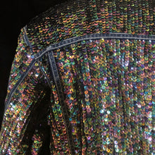 Load image into Gallery viewer, A DARK HELIOTROPE HAND SEQUINNED TARMAFIA JACKET
