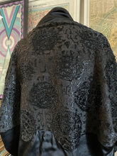 Load image into Gallery viewer, A LATE VICTORIAN/ EDWARDIAN SILK BEADED SHAWL
