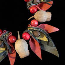 Load image into Gallery viewer, AN 80s GUM NUT NECKLACE WITH RED BEADS
