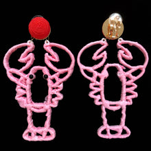 Load image into Gallery viewer, RAFFIA LOBSTER CLIP ON EARRINGS
