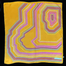 Load image into Gallery viewer, AN ORIGINAL 1970s DIOR SILK SCARF WITH ABSTRACT DESIGN
