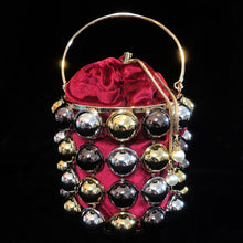 Load image into Gallery viewer, A BARBARELLA STYLE METALLIC CAGE PURSE
