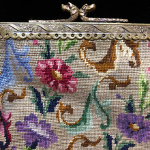 Load image into Gallery viewer, A 1930s PETITE POINT EVENING BAG WITH DOG CLASP
