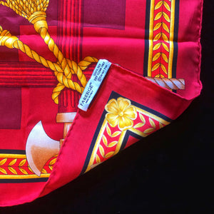 AN EARLY 90s FABERGÉ SILK SCARF