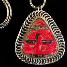 Load image into Gallery viewer, A 1970s ART PENDANT FEATURING AN ORIGINAL 1930s EGYPTIAN-REVIVAL GLASS AMULET
