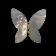 Load image into Gallery viewer, A MOTHER OF PEARL PETITE BUTTERFLY BROOCH

