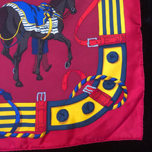 Load image into Gallery viewer, A VINTAGE “RONDS DE MARCHE” HERMÈS SILK SCARF
