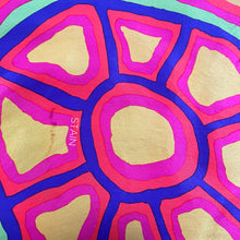 Load image into Gallery viewer, A TURTLE SUN DESIGN SILK SCARF BY JIMMY PIKE.
