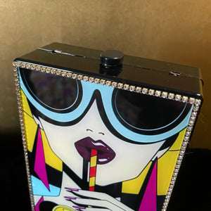 AN 80s STYLE COCKTAIL PICTURE CLUTCH